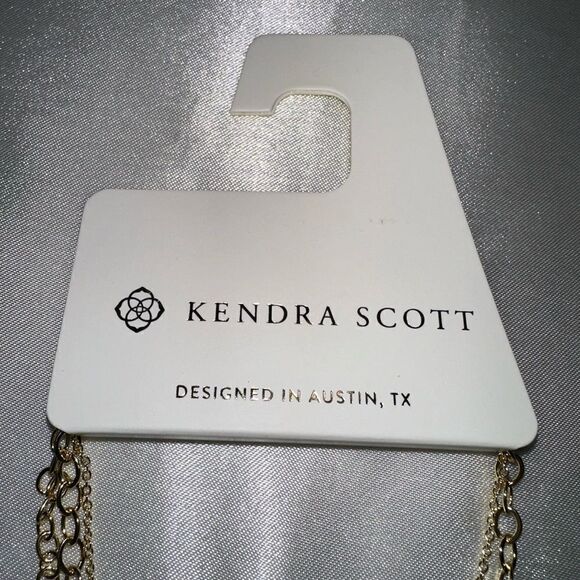 Kendra Scott NWT Sadie 14K Gold Over Brass Multi-Strand Necklace iridescent - Picture 4 of 5